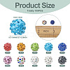  100Pcs 10 Colors Rhinestone Pave Disco Ball Beads RB-TA0001-11A-13