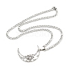 Non-Tarnish 304 Stainless Steel Pendant Necklaces NJEW-L118-03P-2