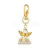 Angel Glass & Alloy Pendant Decorations HJEW-MZ00360-06-2