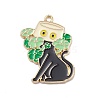 Alloy Enamel Pendants PALLOY-O108-02LG-02-1