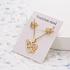 201 Stainless Steel Pendant Necklaces & Stud Earrings Sets FS-WG852B2-15-1