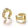 Brass Micro Pave Clear Cubic Zirconia Cuff Rings RJEW-H541-01J-G-2