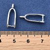 Rack Plating Brass Ice Pick Pinch Bails KK-Z030-05F-S-3