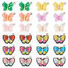 44pcs 11 styles Opaque & Transparent Resin Pendants RESI-TA0001-82-2