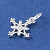 925 Sterling Silver Pave Clear Cubic Zirconia Star Charms STER-K181-01B-S-2