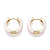 Brass Huggie Hoop Earrings EJEW-S209-07E-3