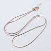 925 Sterling Silver Chain Necklaces STER-F039-15RG-1