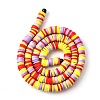 Handmade Polymer Clay Beads Strands CLAY-R089-6mm-T02B-40-7