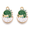 Alloy Enamel Pendants X-ENAM-T009-58A-RS-2