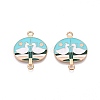 Alloy Enamel Pendants PALLOY-N176-29D-RS-1