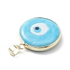 Handmade Evil Eye Lampwork Pendants LAMP-F031-03G-05-4