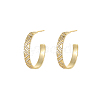 Elegant 925 Silver C-shaped Zircon Earrings for Parties and Gifts. GQ4224-1-1