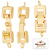 Beebeecraft 6 Sets Brass Fold Over Clasps KK-BBC0001-65-1