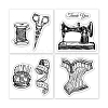 4Pcs 4 Styles PVC Stamp DIY-WH0487-0062-8