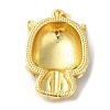 Rack Plating Brass Enamel Cubic Zirconia Pendants KK-Q771-06G-3