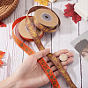 2 Rolls 2 Styles Thanksgiving Day Themes Polyester Ribbon OCOR-TA0003-29B-6