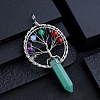 Natural Green Aventurine Chakra Tree of Life Big Pendants PW-WG3A20C-05-1