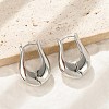 Brass Hoop Earrings for Women EJEW-U041-05P-1