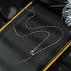 1mm Rack Plating Brass Column Link Chain Adjustable Slider Necklaces for Women Men MAK-L044-54P-3