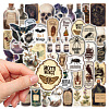 50Pcs Gothic Style PVC Adhesive Waterproof Stickers Self-Adhesive Stickers PW-WG2B06F-01-4