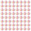 100Pcs Crackle Transparent Glass Beads GLAA-TADJ0001-12I-2