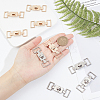 WADORN 12Pcs 2 Colors Alloy Twist Lock Clasps FIND-WR0010-50-3