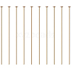 Brass Flat Head Pins KK-BC0004-01-0.7x45-1