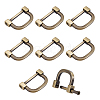 8Pcs Zinc Alloy D Clasps Accessories FIND-NB0006-32-1