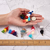 96Pcs 24 Colors Polycotton(Polyester Cotton) Tassel Pendant Decorations FIND-TA0001-27-7