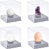 Square Transparent Acrylic Baseball Display Case CON-WH0092-19-4