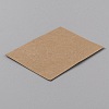 Rectangle Kraft Paper Sublimation Car Coaster Display Cards CDIS-WH0024-18A-02-2