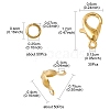 30Pcs Zinc Alloy Lobster Claw Clasps FIND-YW0003-81S-3