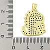 Real 18K Gold Plated Brass Micro Pave Cubic Zirconia Pendant KK-R159-32G-3