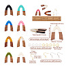 Biyun DIY V-shape Dangle Earrings Making Kit DIY-BY0001-42-14