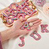 Alphabet Resin Rhinestone Patches DIY-TAC0005-45C-6