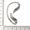 316 Surgical Stainless Steel Cuff Earrings EJEW-E300-04AS-01-3