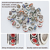 ARRICRAFT 40Pcs 10 Style Alloy Rhinestone European Beads MPDL-AR0001-01-4