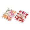 Embossed Double Face Printed Acrylic Pendants AC-CBAC02B-05-2