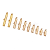 Brass Slide On End Clasp Tubes KK-TA0007-29G-1