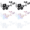 12Pcs 3 Colors PET Self-Adhesive Stickers STIC-GF0001-26-1