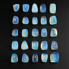 Viking Runes Engraved Tumbled Opalite Rune Stones PW-WG56DA1-09-1