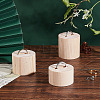 3 Sizes Wood Ring Display Pedestal Set ODIS-WH0029-95-4