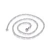 Non-Tarnish 304 Stainless Steel Figaro Chain Necklaces STAS-L221-28P-2