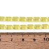 Electroplate Transparent Glass Beads Strands EGLA-Q132-03A-A02-4