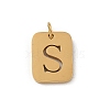 304 Stainless Steel Charms STAS-R001-01G-S-1