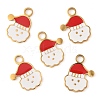 Christmas Theme Ion Plating(IP) 304 Stainless Steel Enamel Pendants STAS-Z083-07G-04-1