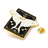 Rotatable Pointer Butterfly Talking Board Enamel Pins JEWB-M029-10G-01-3