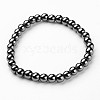 Synthetic Hematite Stretch Bracelets BJEW-P0131-01-1