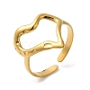 304 Stainless Steel Open Cuff Rings for Women RJEW-H214-02G-1