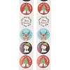 500Pcs Christmas Theme Round Stickers AJEW-S090-04D-2